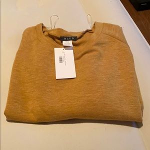 BNWT mustard colored sweater w/ bell sleeves